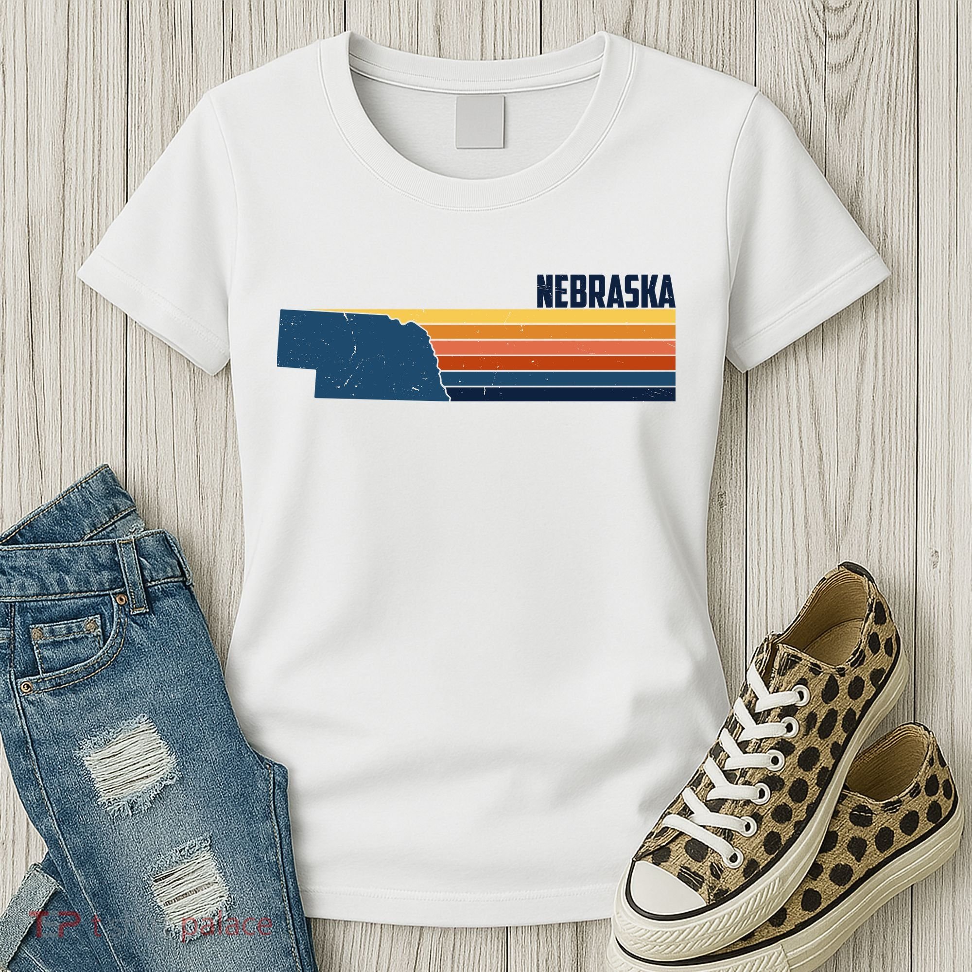 Nebraska Retro United States Women's T-Shirt