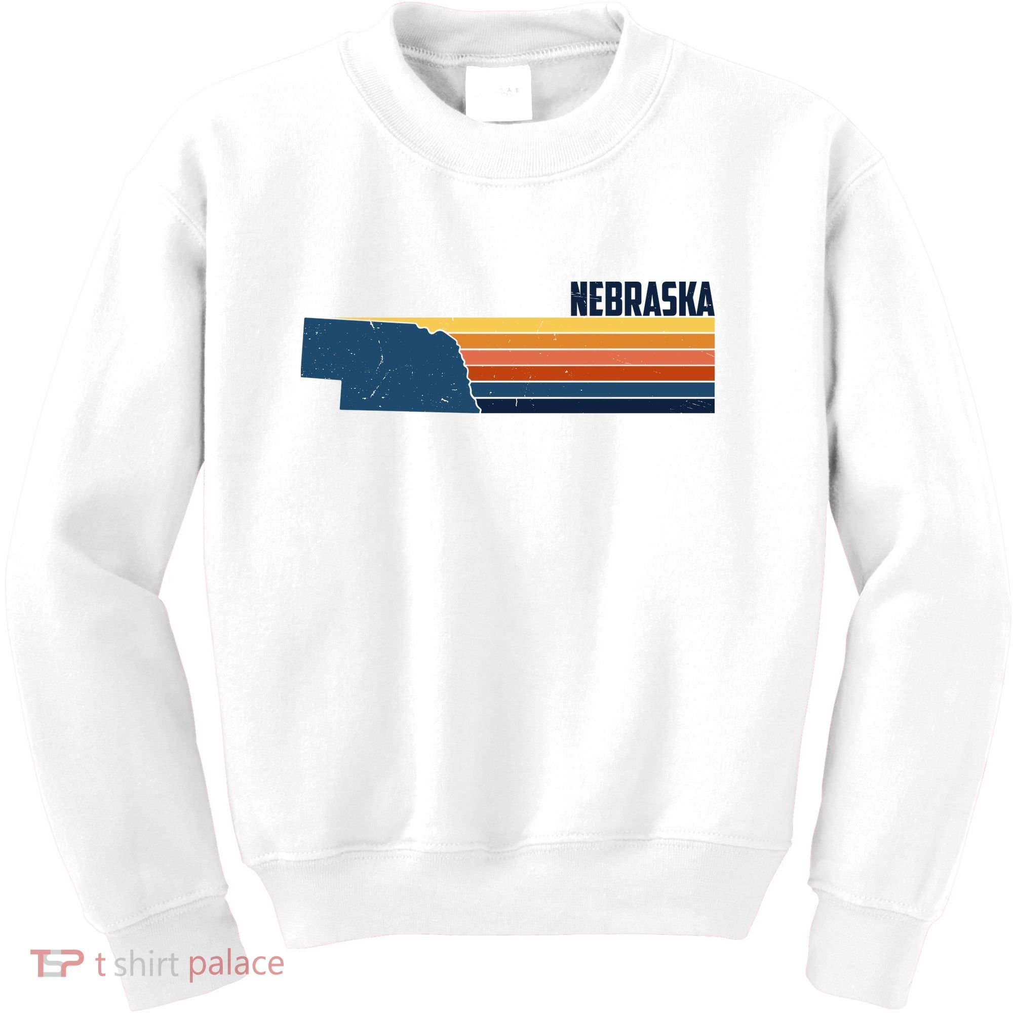 Nebraska Retro United States Kids Sweatshirt