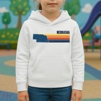 Nebraska Retro United States Kids Hoodie thumb 3