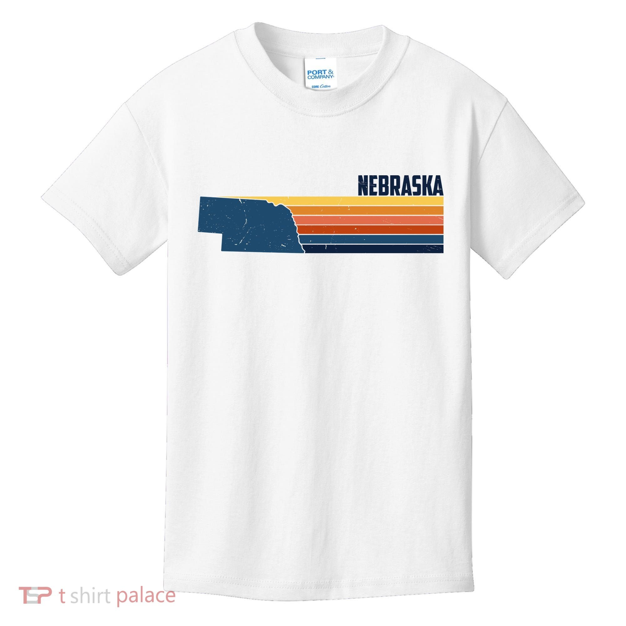 Nebraska Retro United States Kids T-Shirt