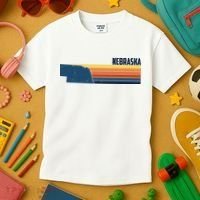 Nebraska Retro United States Kids T-Shirt thumb 3