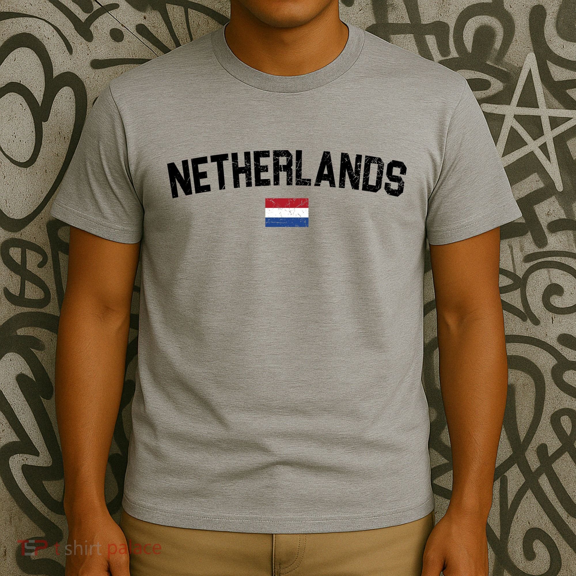 Netherlands Retro Vintage Flag T-Shirt
