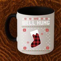 Nice Rack Well Hung Ugly Sweater Fun Couples Christmas Gift Coffee Mug thumb 2