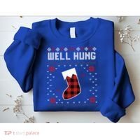 Nice Rack Well Hung Ugly Sweater Fun Couples Christmas Gift Sweatshirt thumb 2