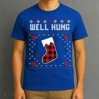Nice Rack Well Hung Ugly Sweater Fun Couples Christmas Gift T-Shirt thumb 3