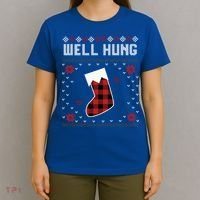 Nice Rack Well Hung Ugly Sweater Fun Couples Christmas Gift T-Shirt thumb 4