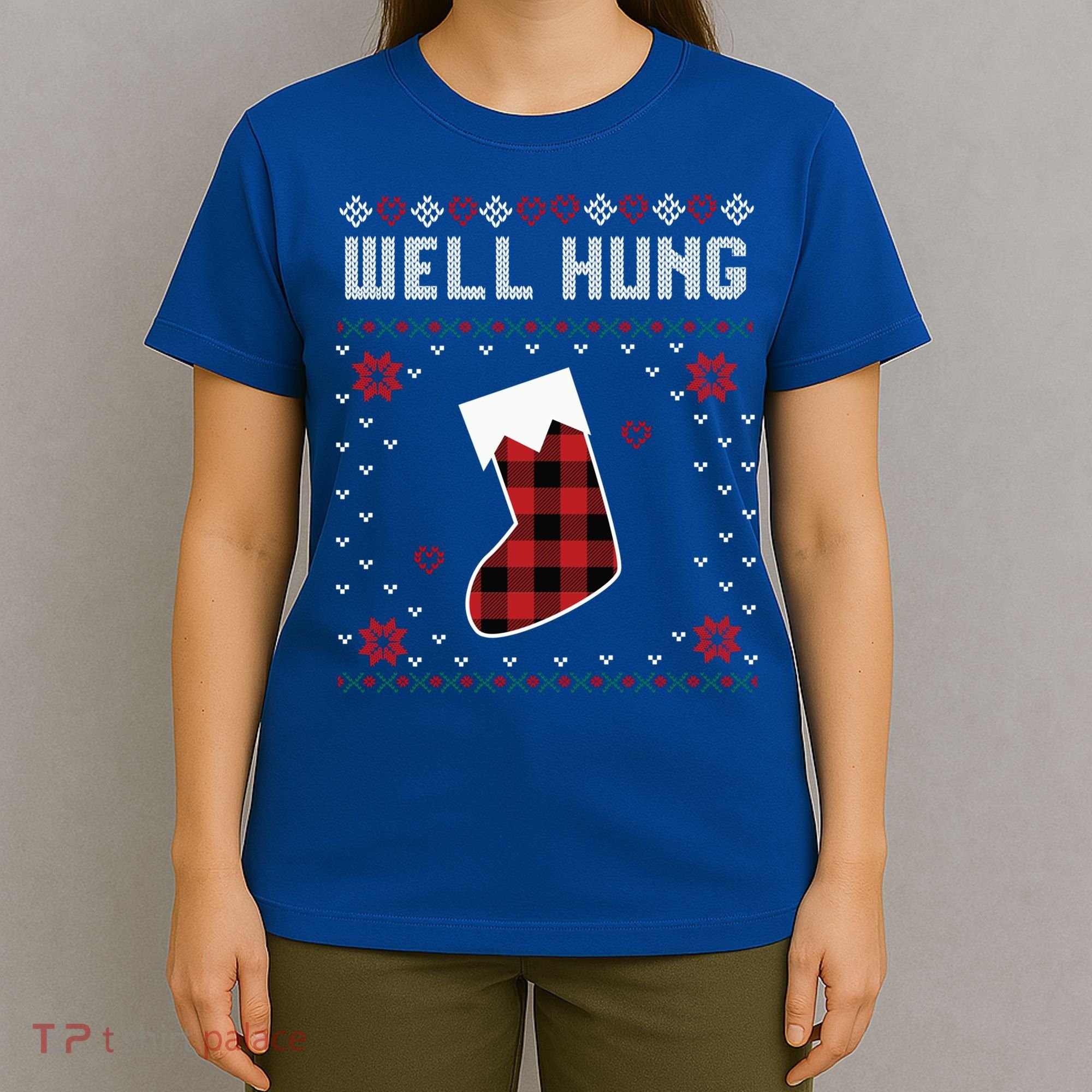 Nice Rack Well Hung Ugly Sweater Fun Couples Christmas Gift T-Shirt