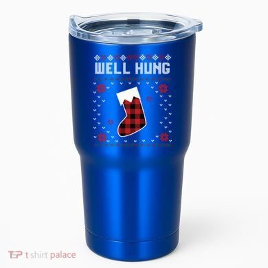 Nice Rack Well Hung Ugly Sweater Fun Couples Christmas Gift Tumbler