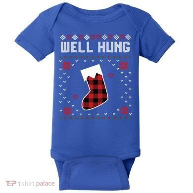 Nice Rack Well Hung Ugly Sweater Fun Couples Christmas Gift Baby Bodysuit