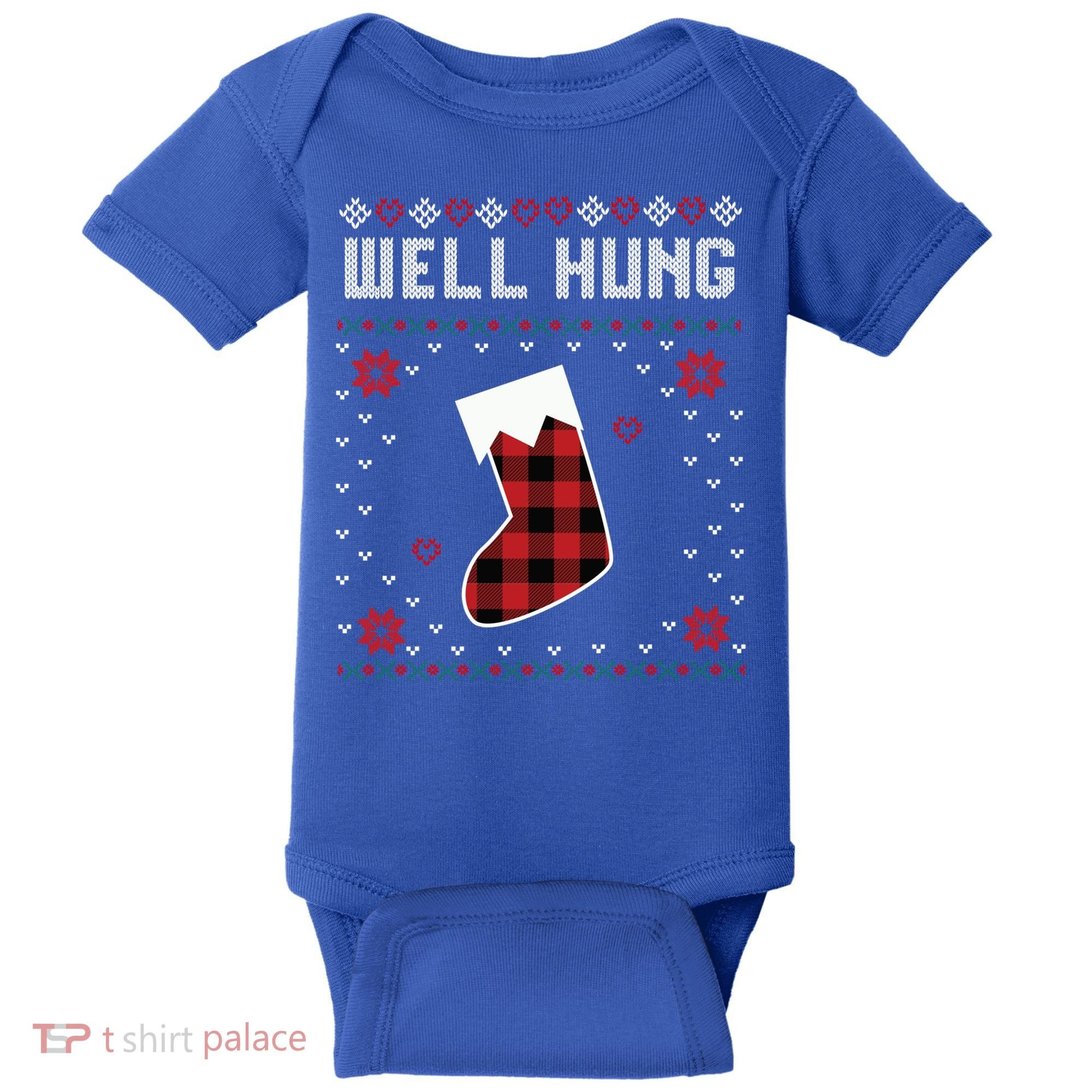 Nice Rack Well Hung Ugly Sweater Fun Couples Christmas Gift Baby Bodysuit