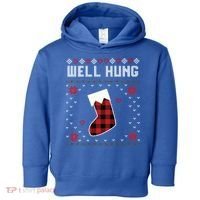 Nice Rack Well Hung Ugly Sweater Fun Couples Christmas Gift Toddler Hoodie thumb 0