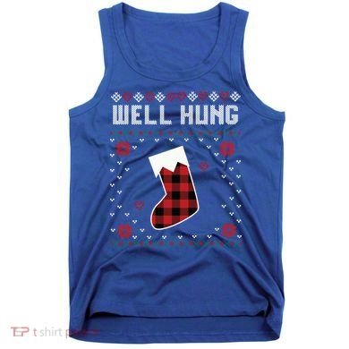 Nice Rack Well Hung Ugly Sweater Fun Couples Christmas Gift Tank Top