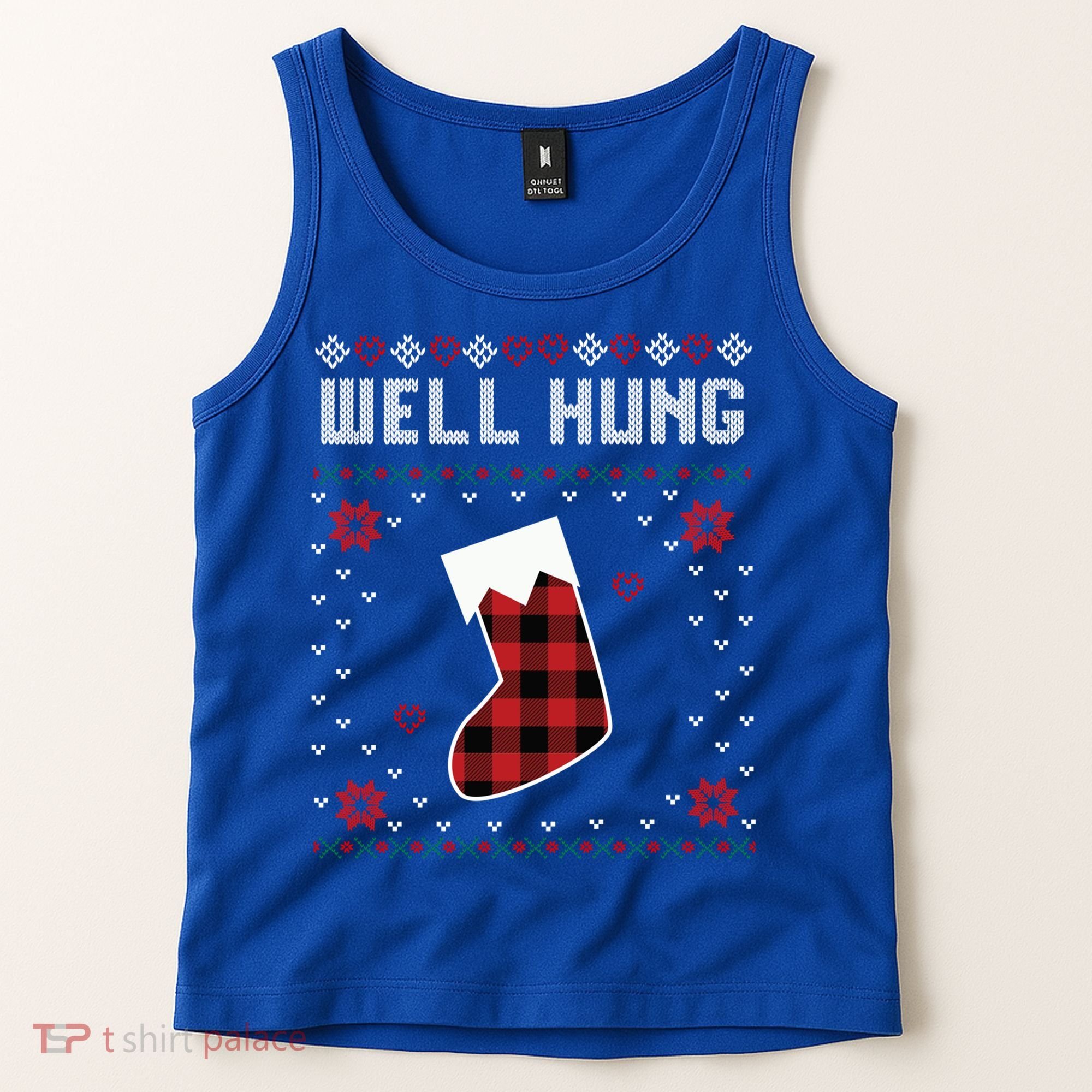 Nice Rack Well Hung Ugly Sweater Fun Couples Christmas Gift Tank Top
