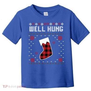 Nice Rack Well Hung Ugly Sweater Fun Couples Christmas Gift Toddler T-Shirt