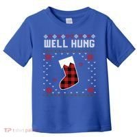 Nice Rack Well Hung Ugly Sweater Fun Couples Christmas Gift Toddler T-Shirt thumb 0