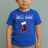 Nice Rack Well Hung Ugly Sweater Fun Couples Christmas Gift Toddler T-Shirt thumb 2