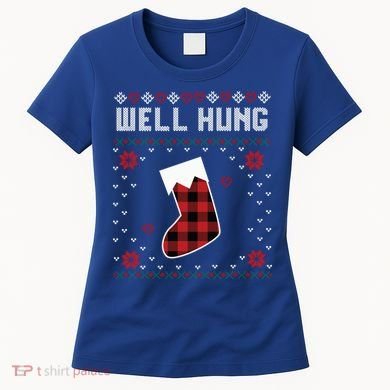 Nice Rack Well Hung Ugly Sweater Fun Couples Christmas Gift Women's T-Shirt