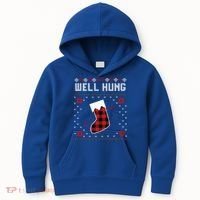 Nice Rack Well Hung Ugly Sweater Fun Couples Christmas Gift Kids Hoodie thumb 0
