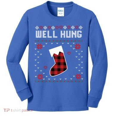 Nice Rack Well Hung Ugly Sweater Fun Couples Christmas Gift Kids Long Sleeve Shirt