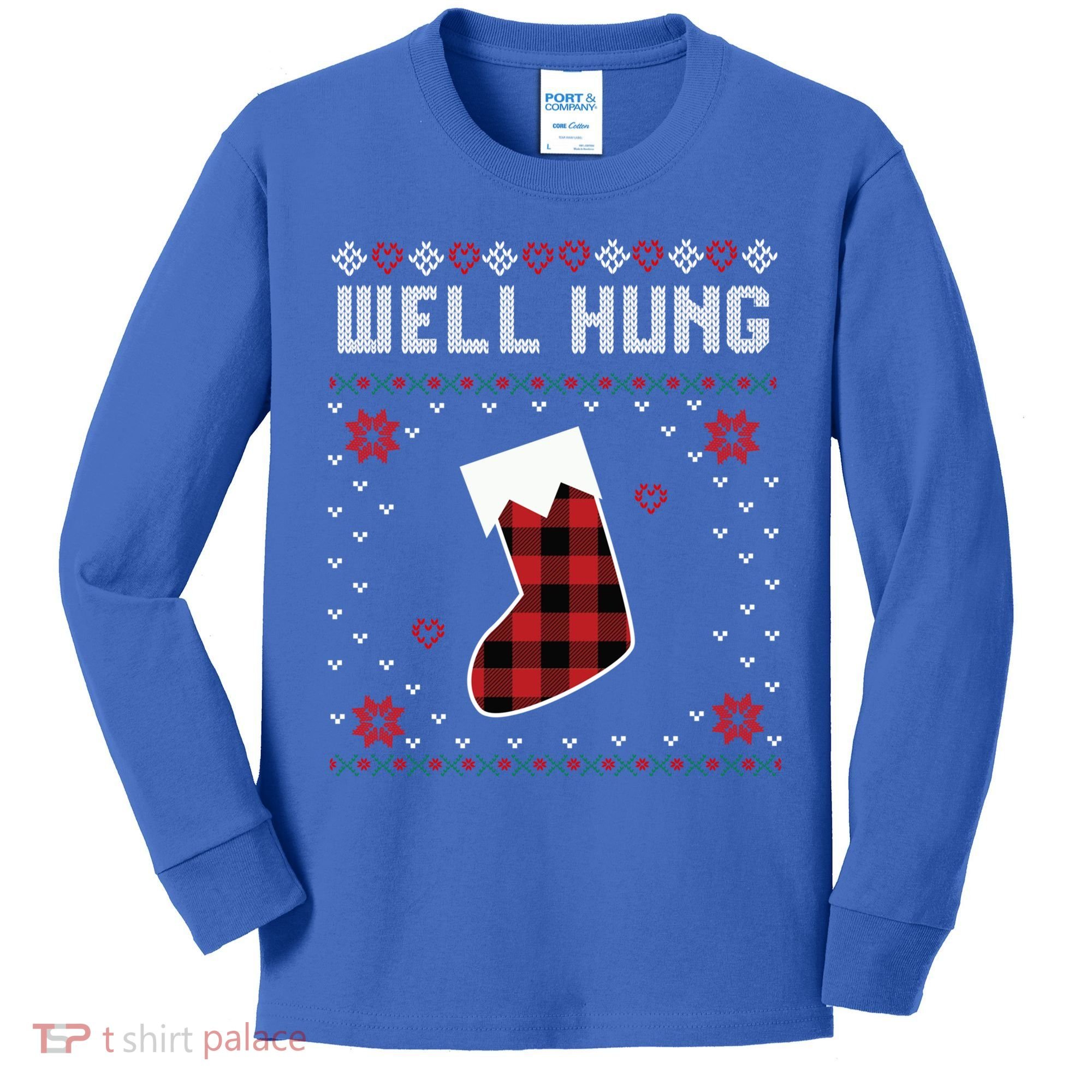 Nice Rack Well Hung Ugly Sweater Fun Couples Christmas Gift Kids Long Sleeve Shirt