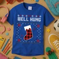 Nice Rack Well Hung Ugly Sweater Fun Couples Christmas Gift Kids T-Shirt thumb 3