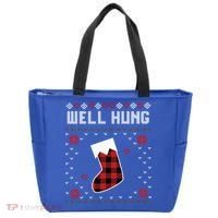 Nice Rack Well Hung Ugly Sweater Fun Couples Christmas Gift Tote Bag thumb 0