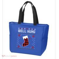 Nice Rack Well Hung Ugly Sweater Fun Couples Christmas Gift Tote Bag thumb 3