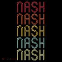Nash Retro Wordmark Pattern Vintage Personalized 70s T-Shirt thumb 7