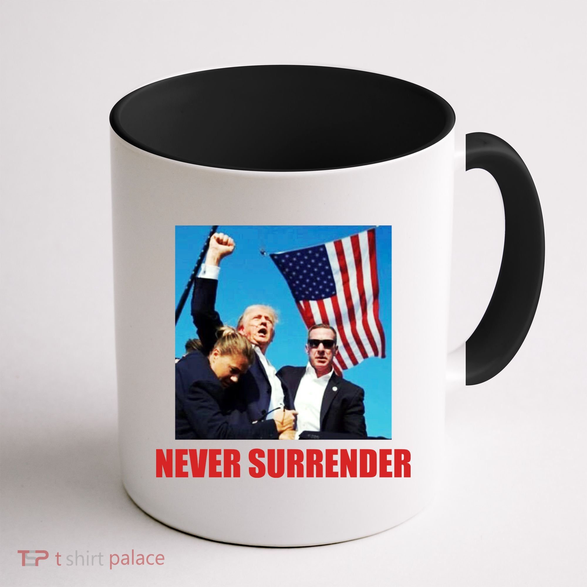 Never Surrender 2024 Take America Back Pennsylvania Rally Shooting Coffee Mug