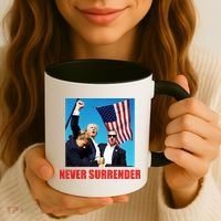 Never Surrender 2024 Take America Back Pennsylvania Rally Shooting Coffee Mug thumb 3