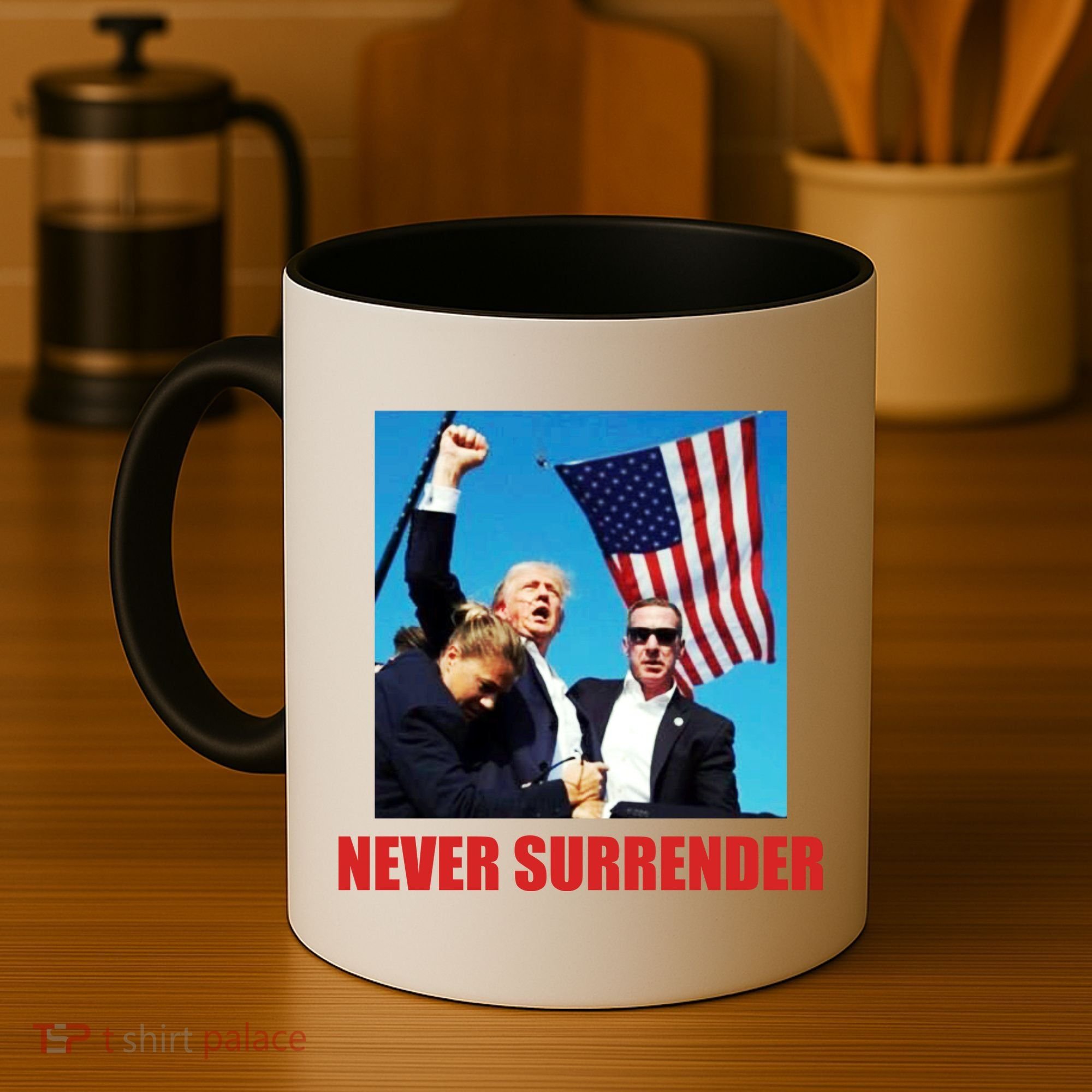 Never Surrender 2024 Take America Back Pennsylvania Rally Shooting Coffee Mug