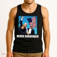Never Surrender 2024 Take America Back Pennsylvania Rally Shooting Tank Top thumb 3
