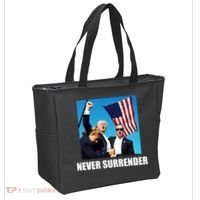 Never Surrender 2024 Take America Back Pennsylvania Rally Shooting Tote Bag thumb 2