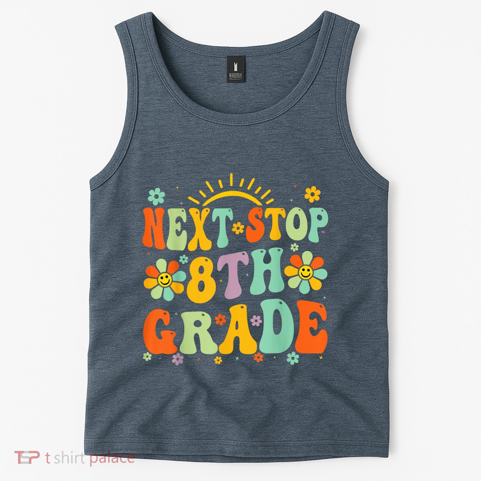 Next Stop 8th Grade Graduation To 8th Grade Back To School Tank Top