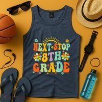 Next Stop 8th Grade Graduation To 8th Grade Back To School Tank Top thumb 4