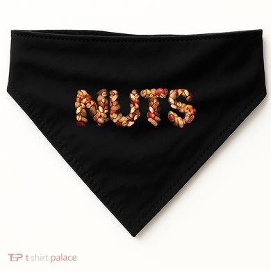 Nuts Symbol As Letters USA-Made Doggie Bandana