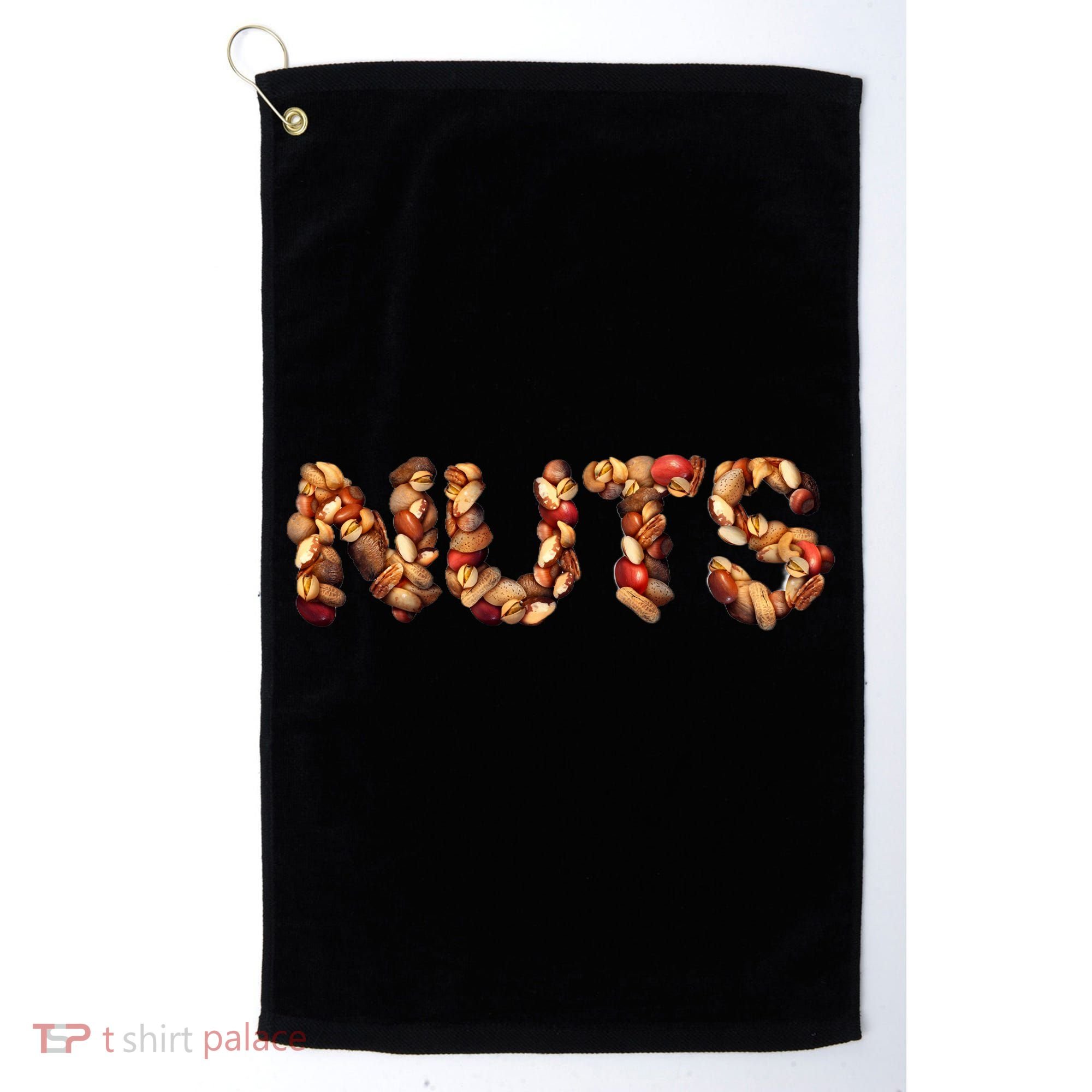 Nuts Symbol As Letters Golf Towel