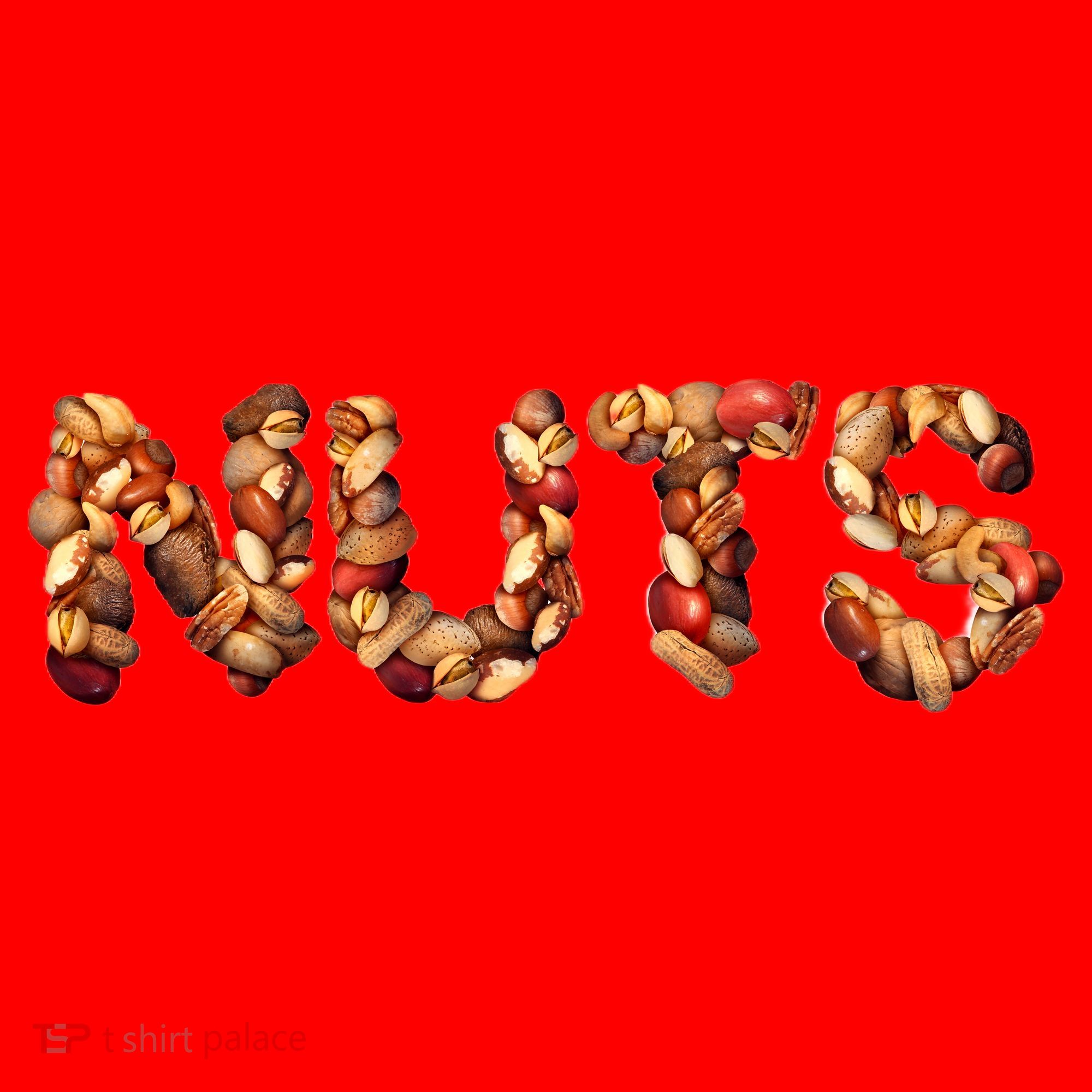 Nuts Symbol As Letters Santa Hat
