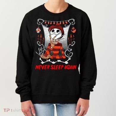 Never Sleep Again Scary Horror Nightmare Halloween Costume Women's Sweatshirt
