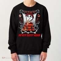 Never Sleep Again Scary Horror Nightmare Halloween Costume Women's Sweatshirt thumb 0