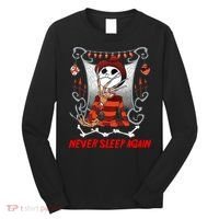 Never Sleep Again Scary Horror Nightmare Halloween Costume Long Sleeve Shirt thumb 0