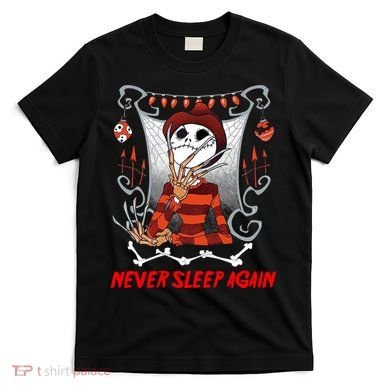 Never Sleep Again Scary Horror Nightmare Halloween Costume T-Shirt