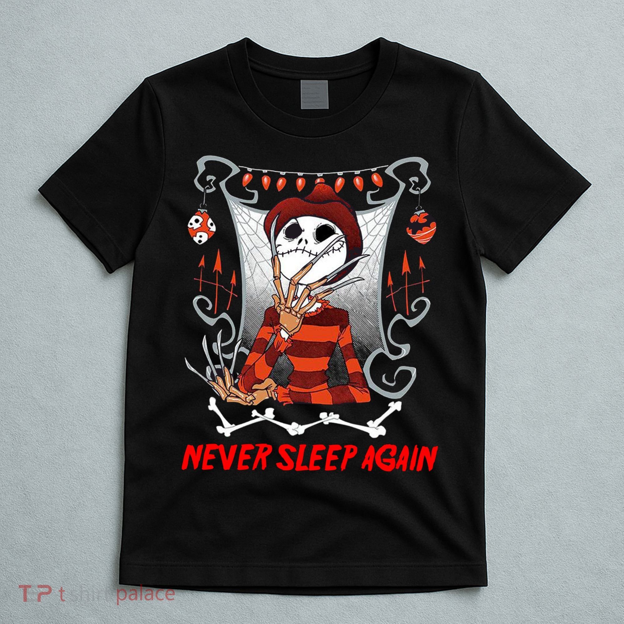 Never Sleep Again Scary Horror Nightmare Halloween Costume T-Shirt