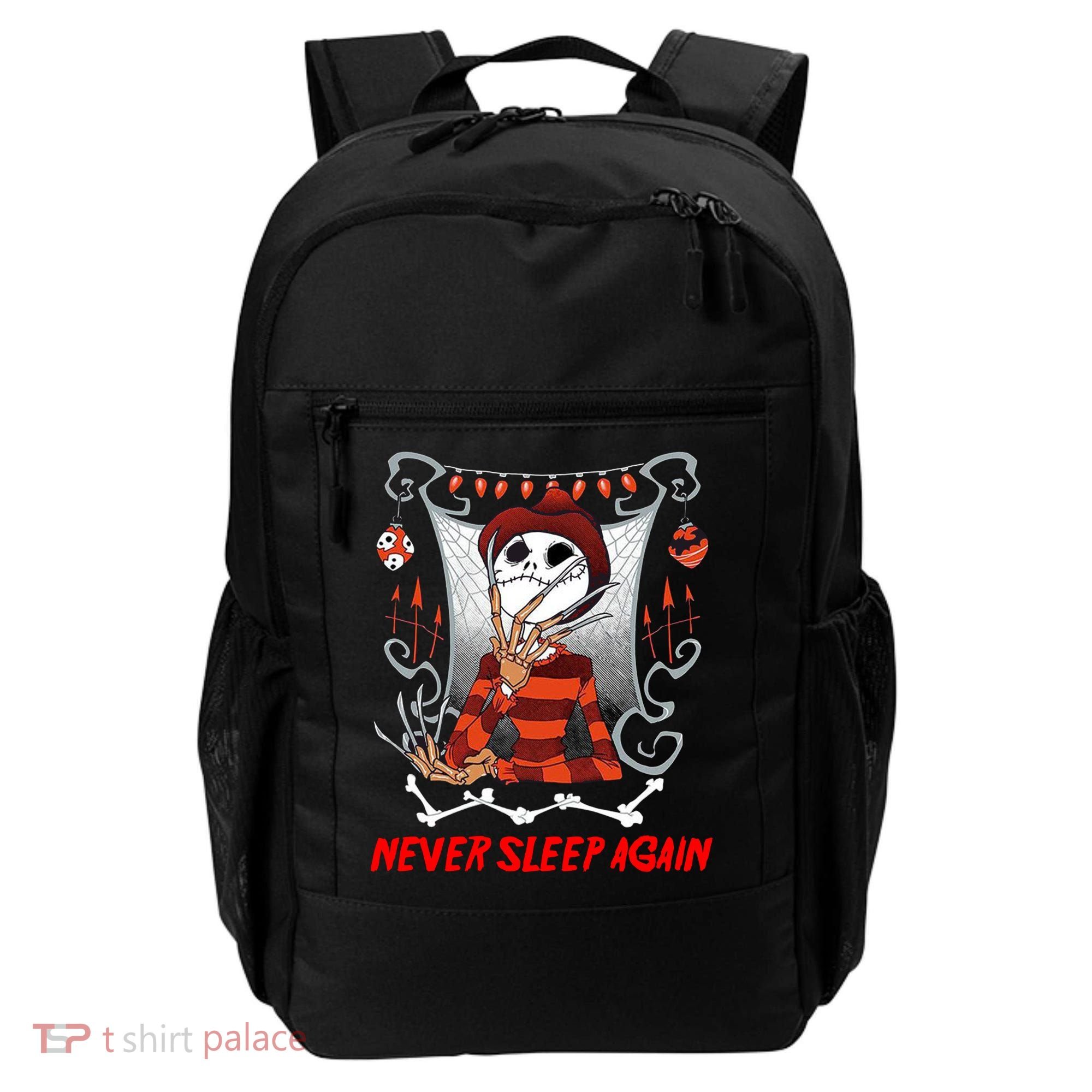 Never Sleep Again Scary Horror Nightmare Halloween Costume Backpack