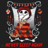 Never Sleep Again Scary Horror Nightmare Halloween Costume Beanie thumb 2