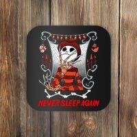 Never Sleep Again Scary Horror Nightmare Halloween Costume Coaster thumb 0