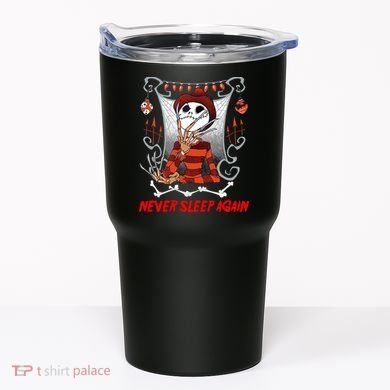 Never Sleep Again Scary Horror Nightmare Halloween Costume Tumbler