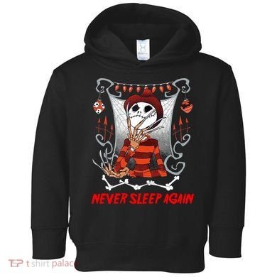 Never Sleep Again Scary Horror Nightmare Halloween Costume Toddler Hoodie