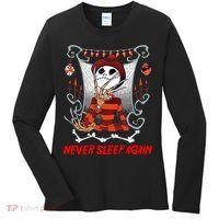 Never Sleep Again Scary Horror Nightmare Halloween Costume Women's Long Sleeve Shirt thumb 0
