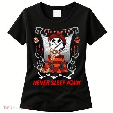 Never Sleep Again Scary Horror Nightmare Halloween Costume Women's T-Shirt